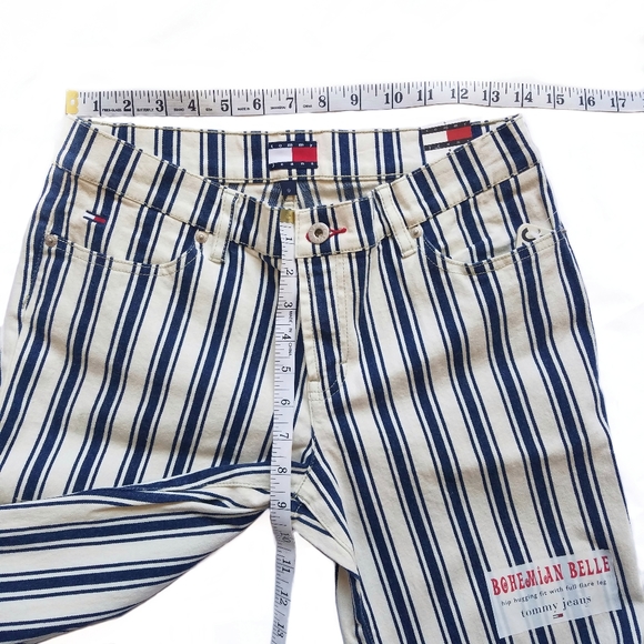 Flared Striped Pants Size 9 - Picture 2 of 8